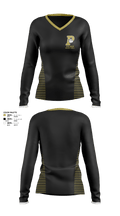 Palmer High School Basketball 1758497 Women's Long Sleeve V-neck Shirt - 1