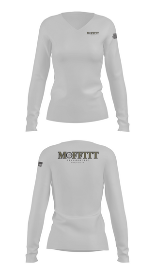 Womens Long Sleeve Vneck Shirt, Moffitt transport, , Teamtime, Team time, sublimation, custom sports apparel, team uniforms, spirit wear, spiritwear, sports uniforms, custom shirts, team store, custom team store, fundraiser sports, apparel fundraiser