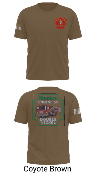 Old School Cotton Feel Shirt, Boston Fire Department Engine 55, , Teamtime, Team time, sublimation, custom sports apparel, team uniforms, spirit wear, spiritwear, sports uniforms, custom shirts, team store, custom team store, fundraiser sports, apparel fundraiser