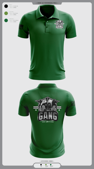 Short Sleeve Performance Polo, Gang Unit, Police, Teamtime, Team time, sublimation, custom sports apparel, team uniforms, spirit wear, spiritwear, sports uniforms, custom shirts, team store, custom team store, fundraiser sports, apparel fundraiser