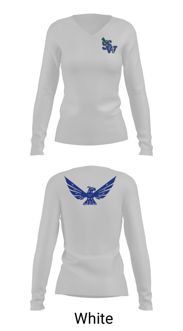 Women's Long Sleeve Vneck Shirt, Shorewood High School Softball, Softball, Teamtime, Team time, sublimation, custom sports apparel, team uniforms, spirit wear, spiritwear, sports uniforms, custom shirts, team store, custom team store, fundraiser sports, apparel fundraiser