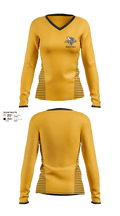 Haynesville High School Basketball 10658963 Women's Long Sleeve V-neck Shirt - 1