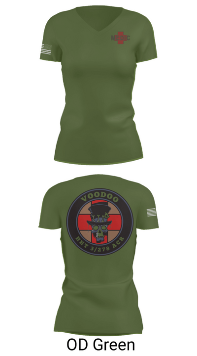 Voodoo Medics 26013593 Women's Short Sleeve V-neck Shirt - 46