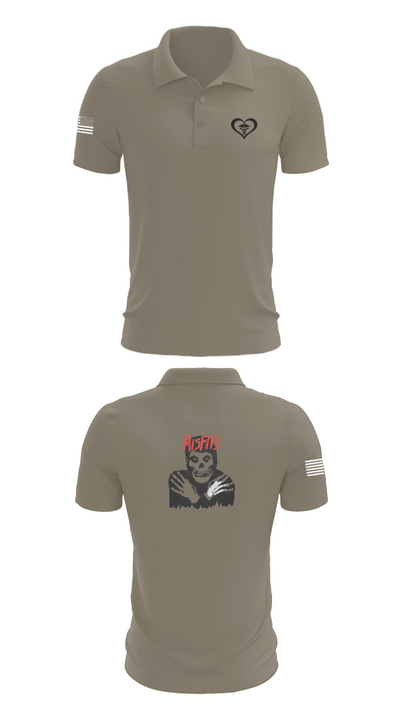 3rd squad 34801732 Short Sleeve Performance Polo - 67