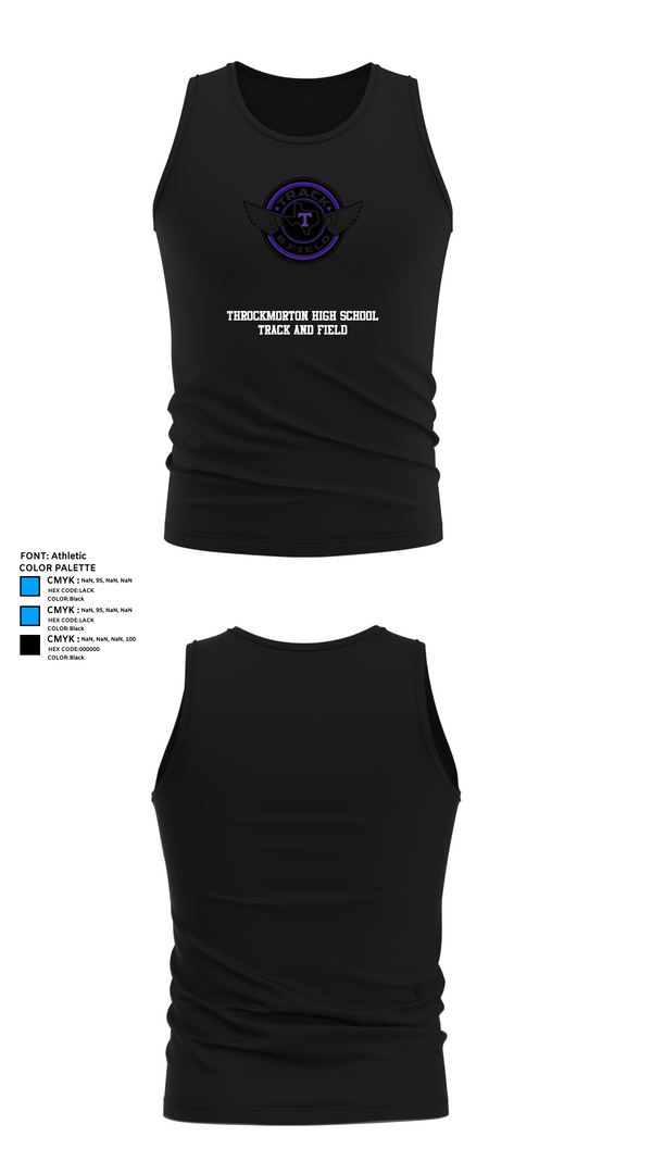 Tank Top, Throckmorton High School Track and Field, Track & Field, Teamtime, Team time, sublimation, custom sports apparel, team uniforms, spirit wear, spiritwear, sports uniforms, custom shirts, team store, custom team store, fundraiser sports, apparel fundraiser