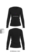 Military Audiology Association 85673371 Women's Long Sleeve V-neck Shirt - 22