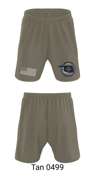 Athletic Shorts With Pockets, Salina Police Department, Police, Teamtime, Team time, sublimation, custom sports apparel, team uniforms, spirit wear, spiritwear, sports uniforms, custom shirts, team store, custom team store, fundraiser sports, apparel fundraiser