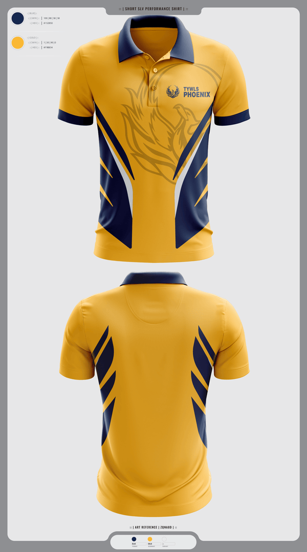 Short Sleeve Performance Polo, TYWLS Phoenix, Spirit Store, Teamtime, Team time, sublimation, custom sports apparel, team uniforms, spirit wear, spiritwear, sports uniforms, custom shirts, team store, custom team store, fundraiser sports, apparel fundraiser