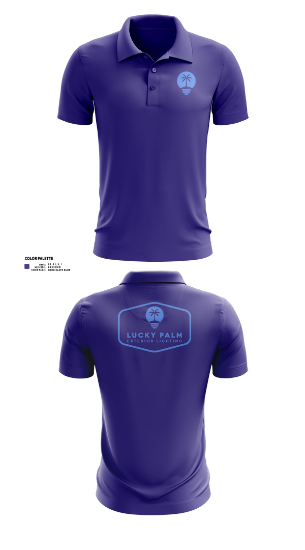 Short Sleeve Performance Polo, Lucky Palm Lighting, , Teamtime, Team time, sublimation, custom sports apparel, team uniforms, spirit wear, spiritwear, sports uniforms, custom shirts, team store, custom team store, fundraiser sports, apparel fundraiser