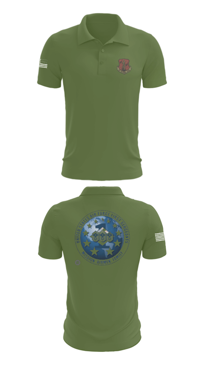 186 Air Refueling Wing 26529020 Short Sleeve Performance Polo - 47