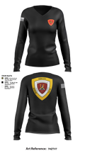 HQBN 3D MARDIV 36119636 Women's Long Sleeve V-neck Shirt - 3