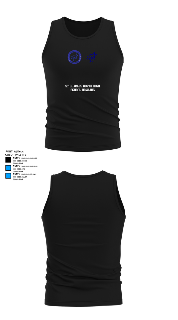 Tank Top, St Charles North High School Bowling, Bowling, Teamtime, Team time, sublimation, custom sports apparel, team uniforms, spirit wear, spiritwear, sports uniforms, custom shirts, team store, custom team store, fundraiser sports, apparel fundraiser