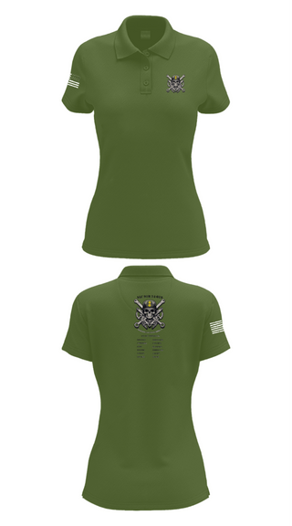 Women's Short Sleeve Performance Polo, ALC, Army, Teamtime, Team time, sublimation, custom sports apparel, team uniforms, spirit wear, spiritwear, sports uniforms, custom shirts, team store, custom team store, fundraiser sports, apparel fundraiser