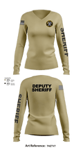 Chesterfield County Sheriff Office 79473922 Women's Long Sleeve V-neck Shirt -1 102