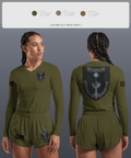 Brockport freedom eagles 89758878 Women's Long Sleeve V-neck Shirt -1 4