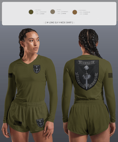 Brockport freedom eagles 89758878 Women's Long Sleeve V-neck Shirt -1 4