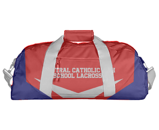 Duffle Bag, Central Catholic High School Lacrosse, Men's Lacrosse, Teamtime, Team time, sublimation, custom sports apparel, team uniforms, spirit wear, spiritwear, sports uniforms, custom shirts, team store, custom team store, fundraiser sports, apparel fundraiser