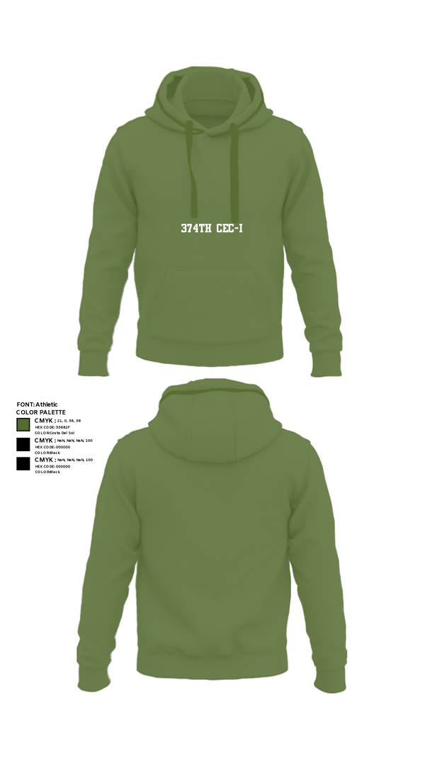 Hoodie, 374th CEC-I, Army, Teamtime, Team time, sublimation, custom sports apparel, team uniforms, spirit wear, spiritwear, sports uniforms, custom shirts, team store, custom team store, fundraiser sports, apparel fundraiser