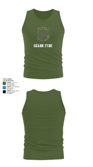 Tank Top, OZARK FIRE, Fire Department, Teamtime, Team time, sublimation, custom sports apparel, team uniforms, spirit wear, spiritwear, sports uniforms, custom shirts, team store, custom team store, fundraiser sports, apparel fundraiser