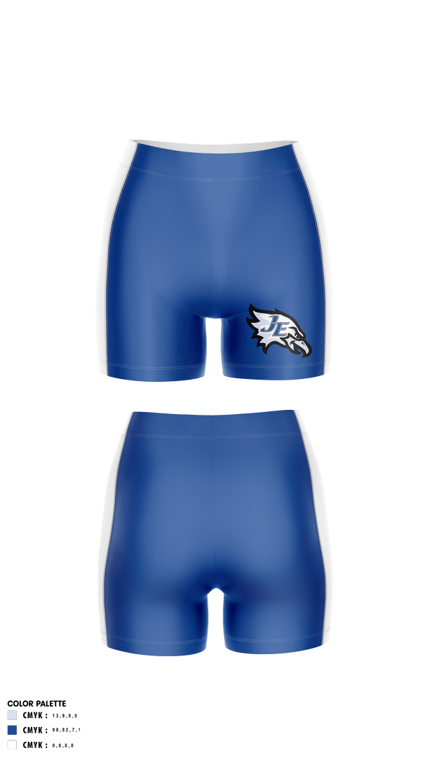 Womens Shorts, Jordan-Elbridge High School Volleyball, Women's Volleyball, Teamtime, Team time, sublimation, custom sports apparel, team uniforms, spirit wear, spiritwear, sports uniforms, custom shirts, team store, custom team store, fundraiser sports, apparel fundraiser