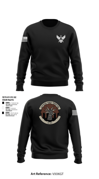 Crew Neck Sweatshirt, 131st CES131st CES Power Pro, , Teamtime, Team time, sublimation, custom sports apparel, team uniforms, spirit wear, spiritwear, sports uniforms, custom shirts, team store, custom team store, fundraiser sports, apparel fundraiser