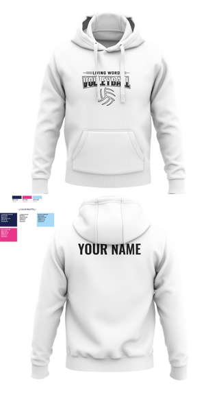 Hoodie, Living Word Academy Volleyball, Women's Volleyball, Teamtime, Team time, sublimation, custom sports apparel, team uniforms, spirit wear, spiritwear, sports uniforms, custom shirts, team store, custom team store, fundraiser sports, apparel fundraiser