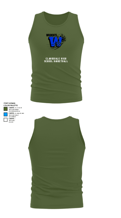 Clarksdale High School Basketball 83050417 Tank Top - 23