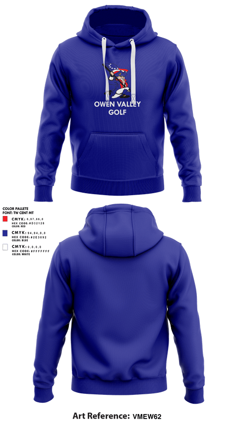 Hoodie, Owen Valley High School Golf, Golf, Teamtime, Team time, sublimation, custom sports apparel, team uniforms, spirit wear, spiritwear, sports uniforms, custom shirts, team store, custom team store, fundraiser sports, apparel fundraiser