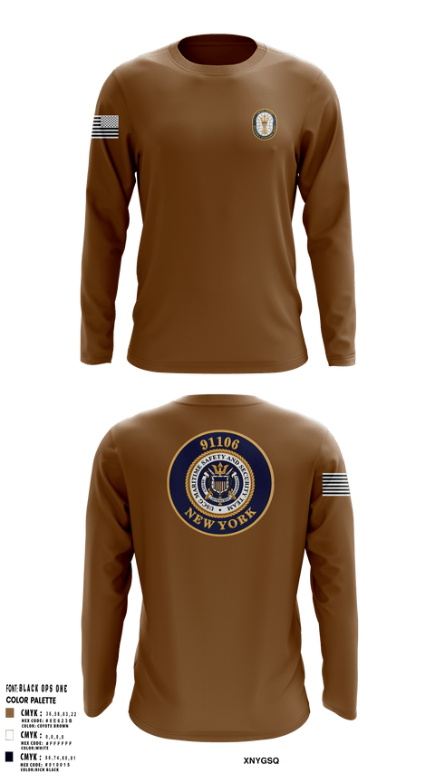 Long Sleeve Performance Shirt, MSST NY, Coast Guard, Teamtime, Team time, sublimation, custom sports apparel, team uniforms, spirit wear, spiritwear, sports uniforms, custom shirts, team store, custom team store, fundraiser sports, apparel fundraiser