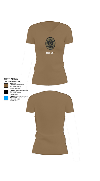 61st CST 56297636 Women's Short Sleeve V-neck Shirt - 4
