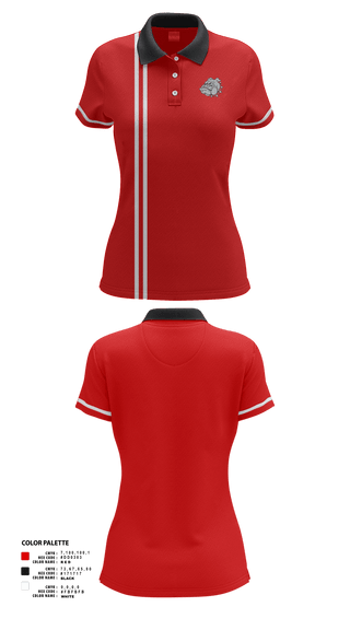 Womens Short Sleeve Performance Polo, vWyandotte High School Bowling, Bowling, Teamtime, Team time, sublimation, custom sports apparel, team uniforms, spirit wear, spiritwear, sports uniforms, custom shirts, team store, custom team store, fundraiser sports, apparel fundraiser