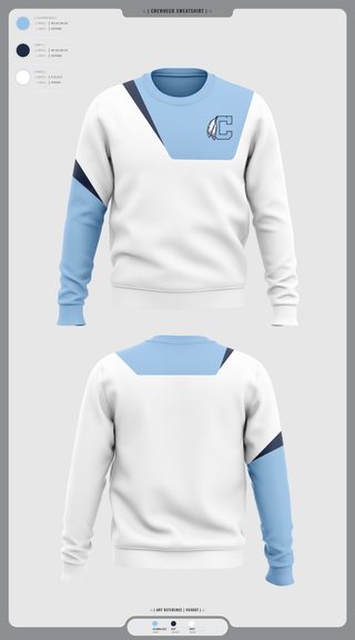 Crew Neck Sweatshirt, Chiefs, Baseball, Teamtime, Team time, sublimation, custom sports apparel, team uniforms, spirit wear, spiritwear, sports uniforms, custom shirts, team store, custom team store, fundraiser sports, apparel fundraiser
