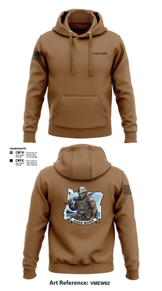 Hoodie, 442 EUD, National Guard, Teamtime, Team time, sublimation, custom sports apparel, team uniforms, spirit wear, spiritwear, sports uniforms, custom shirts, team store, custom team store, fundraiser sports, apparel fundraiser
