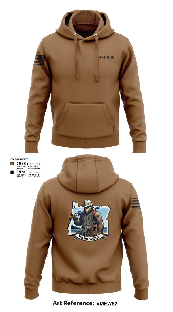 Hoodie, 442 EUD, National Guard, Teamtime, Team time, sublimation, custom sports apparel, team uniforms, spirit wear, spiritwear, sports uniforms, custom shirts, team store, custom team store, fundraiser sports, apparel fundraiser