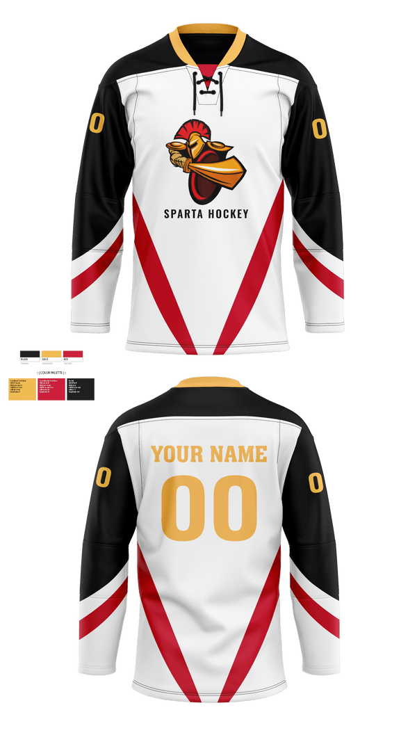 Hockey Jersey, Sparta Youth Hockey, Spirit Store, Teamtime, Team time, sublimation, custom sports apparel, team uniforms, spirit wear, spiritwear, sports uniforms, custom shirts, team store, custom team store, fundraiser sports, apparel fundraiser