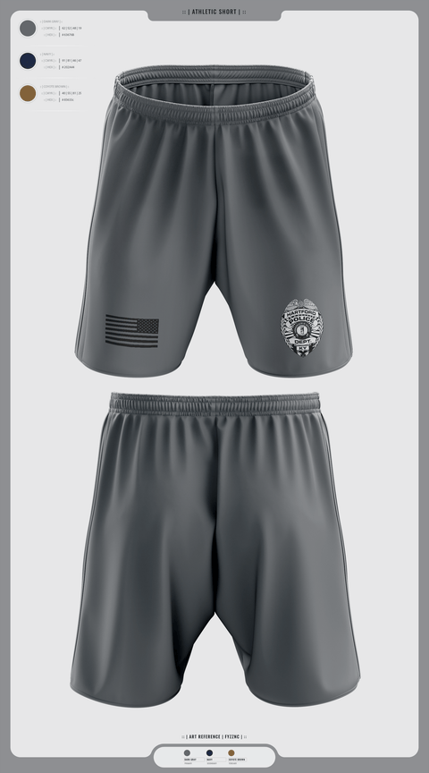 Athletic Shorts With Pockets, Hartford Police Department, Police, Teamtime, Team time, sublimation, custom sports apparel, team uniforms, spirit wear, spiritwear, sports uniforms, custom shirts, team store, custom team store, fundraiser sports, apparel fundraiser