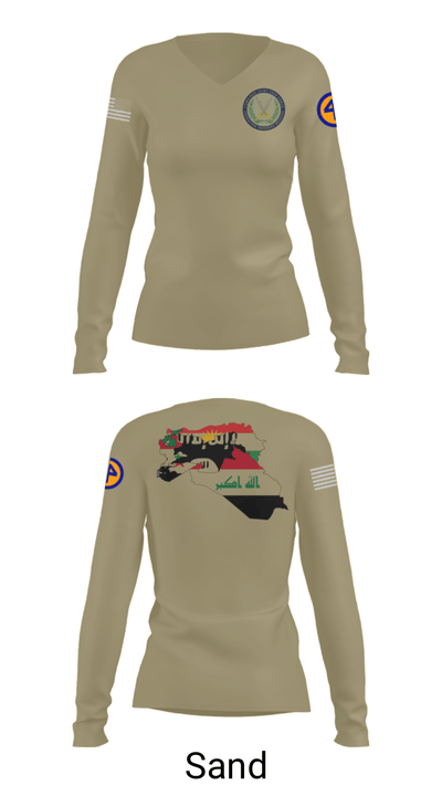 44th ICBT 60779242 Women's Long Sleeve V-neck Shirt - 92