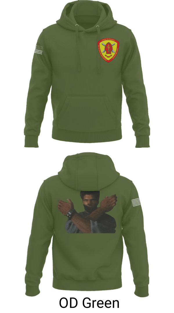 Hoodie, 10th Marine Regiment, Marines, Teamtime, Team time, sublimation, custom sports apparel, team uniforms, spirit wear, spiritwear, sports uniforms, custom shirts, team store, custom team store, fundraiser sports, apparel fundraiser