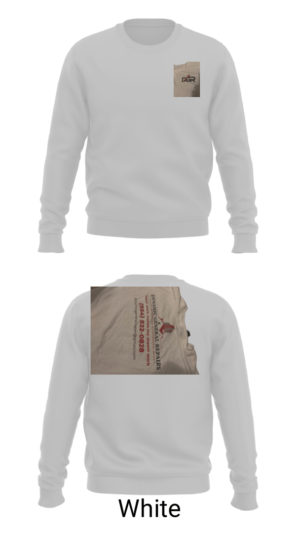 Crew Neck Sweatshirt, Dynamic General Repairs Inc, , Teamtime, Team time, sublimation, custom sports apparel, team uniforms, spirit wear, spiritwear, sports uniforms, custom shirts, team store, custom team store, fundraiser sports, apparel fundraiser