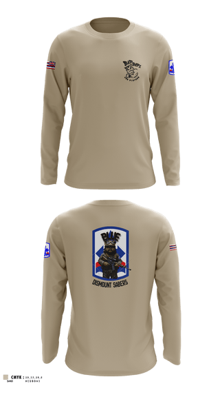 Long Sleeve Performance Shirt, 3RD PLT BAD BOYS3RD PLT BAD BOYS 899719921-299 DismountBlue EwokDismount sabersBlue Ewok, Army, Teamtime, Team time, sublimation, custom sports apparel, team uniforms, spirit wear, spiritwear, sports uniforms, custom shirts, team store, custom team store, fundraiser sports, apparel fundraiser