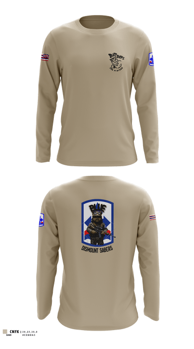 3RD PLT BAD BOYS3RD PLT BAD BOYS 899719921-299 DismountBlue Ewok 2663775 Long Sleeve Performance Shirt - 2