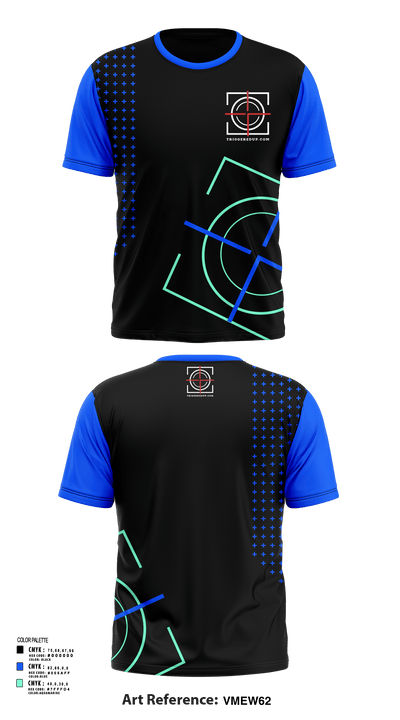 Triggered up 67978280 Short Sleeve Performance Shirt - 125