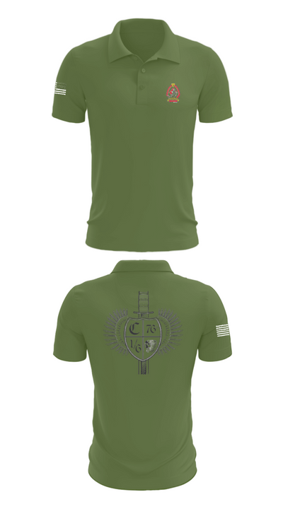 1/6 Charlie company 57623545 Short Sleeve Performance Polo - 47