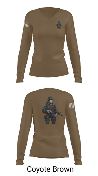 Women's Long Sleeve Vneck Shirt, 3d lsb, Marines, Teamtime, Team time, sublimation, custom sports apparel, team uniforms, spirit wear, spiritwear, sports uniforms, custom shirts, team store, custom team store, fundraiser sports, apparel fundraiser