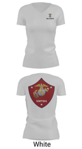 GySgt Samuel Grange Squadron 2924524 Women's Short Sleeve V-neck Shirt - 10