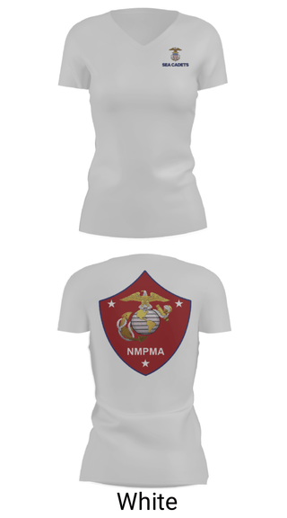 Women's Short Sleeve Vneck Shirt, GySgt Samuel Grange Squadron, Navy, Teamtime, Team time, sublimation, custom sports apparel, team uniforms, spirit wear, spiritwear, sports uniforms, custom shirts, team store, custom team store, fundraiser sports, apparel fundraiser