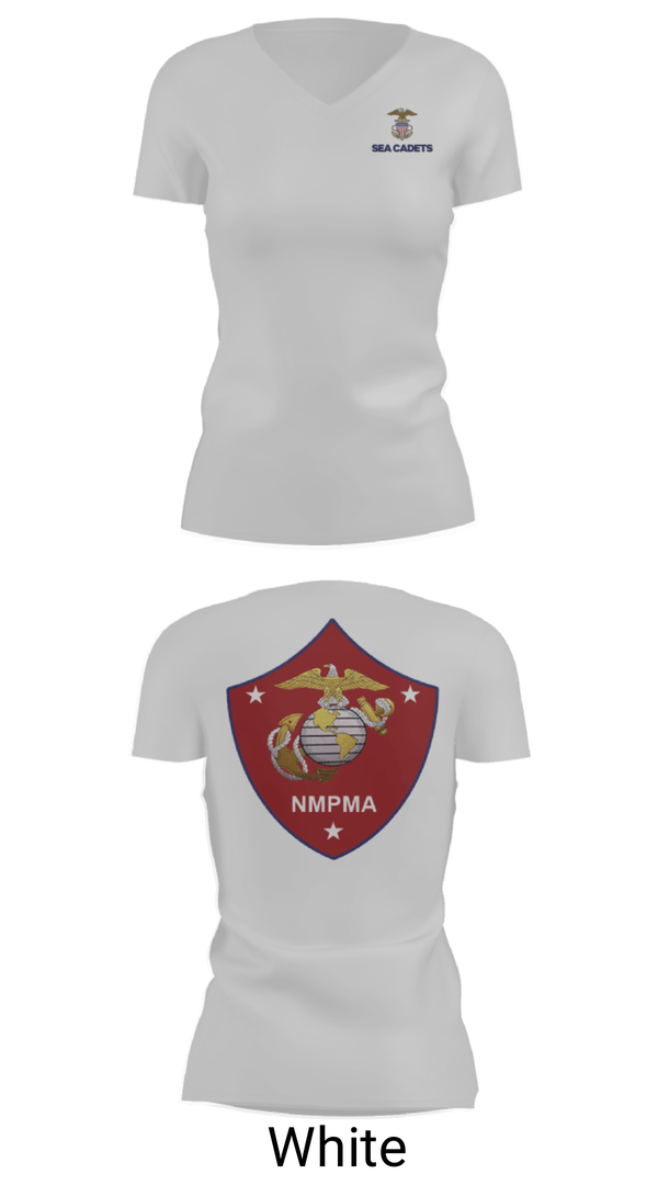 Women's Short Sleeve Vneck Shirt, GySgt Samuel Grange Squadron, Navy, Teamtime, Team time, sublimation, custom sports apparel, team uniforms, spirit wear, spiritwear, sports uniforms, custom shirts, team store, custom team store, fundraiser sports, apparel fundraiser