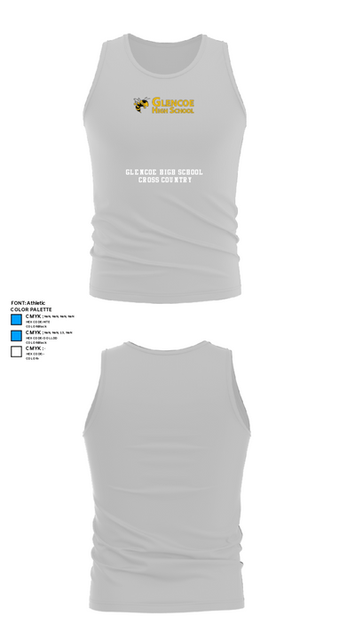 Glencoe High School Cross Country 9473724 Tank Top - 13
