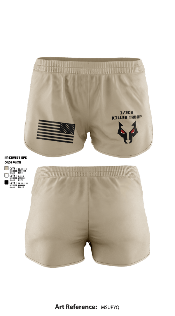 Ranger Panties, 3/2CR Killer Troop, Army, Teamtime, Team time, sublimation, custom sports apparel, team uniforms, spirit wear, spiritwear, sports uniforms, custom shirts, team store, custom team store, fundraiser sports, apparel fundraiser