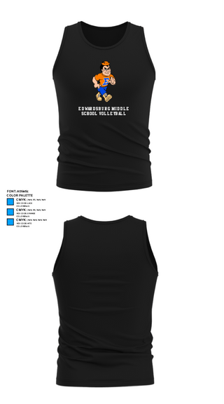 Tank Top, Edwardsburg Middle School Volleyball, Men's Volleyball, Teamtime, Team time, sublimation, custom sports apparel, team uniforms, spirit wear, spiritwear, sports uniforms, custom shirts, team store, custom team store, fundraiser sports, apparel fundraiser